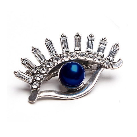 Set di Fermagli per Capelli Vintage in Lega con Strass Malocchio per Donna Occhio di Fatima Boho Argento Antico Floreale