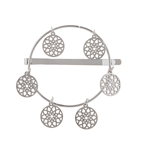 Böhmisch Legierung Geometrisch Hohl Haarklammer Rund Kreisförmig Haarnadeln Mit Anhängern Hamsa Lebensbaum Schmuck Damen