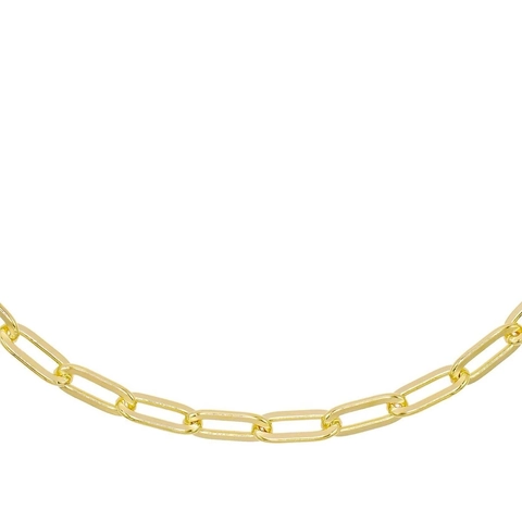 Collana Bracciale a Catena a Graffetta in Rame Minimalista Placcato Oro 18K Argento Gioielli Geometrici Per Donna