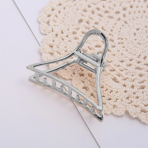 Minimalistische Geometrische Dreieck-Haarklammer Aus Legierung Für Damen Täglich Styling Sicherer Halt Gold Silber Roségold