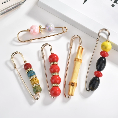 Elegant Alloy Rhinestone Artificial Pearl Brooch For Women Korean Geometric Floral Pin Suit Corsage Fashion Jewelry Gift