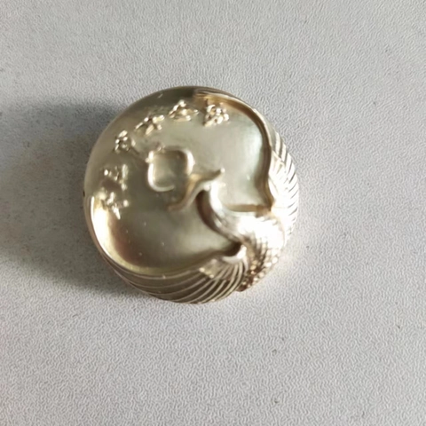 Vintage Gold Legierung Phönix Geprägte Brosche Für Damen Traditioneller Chinesischer Stil Runde Metall Brustnadel Schmuck Zubehör Geschenk