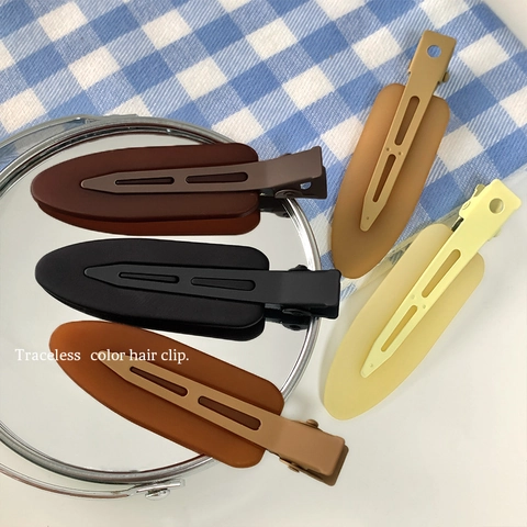 Fermagli Capelli Opachi Senza Traccia Colorati Tinta Gelatina Pinze a Becco d'Anatra Accessori Capelli Macaron per Donna