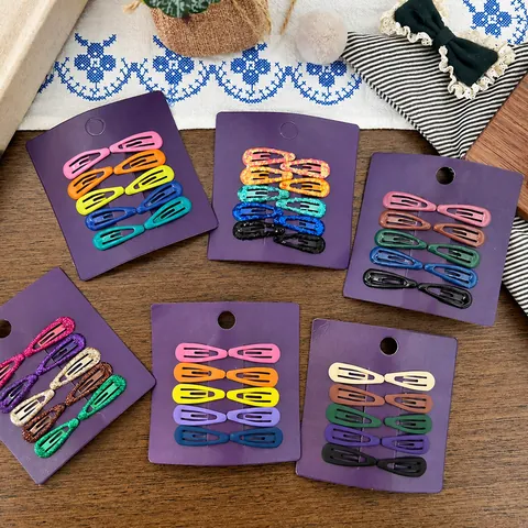 Schattige Kleurrijke Waterdruppel BB Metalen Haarspeldjes Koreaanse Stijl Voor Kinderen Meisjes Dagelijkse Accessoires