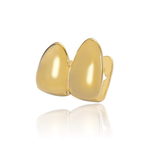 Hip Hop Grillz Fang Teeth Star Cutout Copper Gold Silver Rose Gold Plated Teeth Grills For Vampire Cosplay Party Jewelry