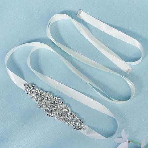 Lussuosa Fascia da Sposa con Strass e Künstliche Perle per Abito da Sposa Cintura in Nastro di Raso Donna Accessori per Feste