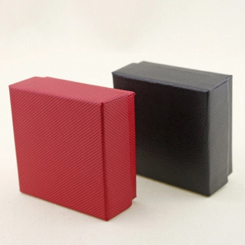 Simple Faux Leather Jewelry Gift Box Square Ring Earring Bracelet Packaging Case With Velvet Interior Storage Jewelry Box