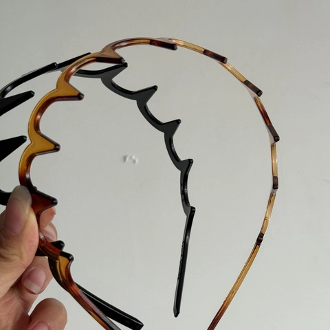 Diadema Ondulada Minimalista Antideslizante de Plástico para Mujeres Hombres Lavado de Cara Accesorios de Peinado Diario