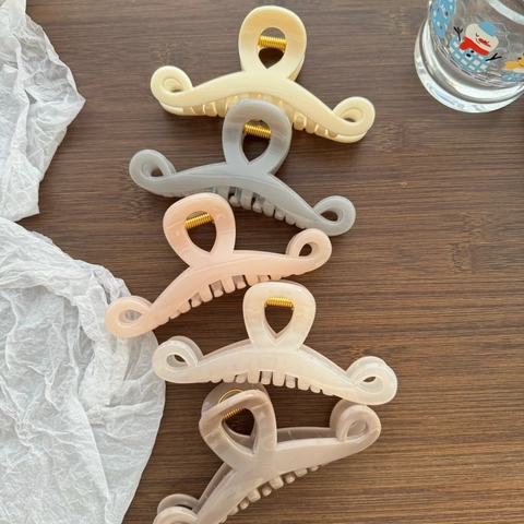 Grandi Mollette per Capelli in Acetato per Donna Minimalista Forma a Onda Pinza a Granchio Elegante Accessori per Capelli
