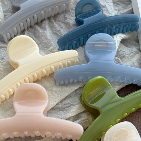 Molla per Capelli Grande a Farfalla Semplice Elegante in Plastica a Squalo Accessori per Capelli alla Moda per Donna Styling