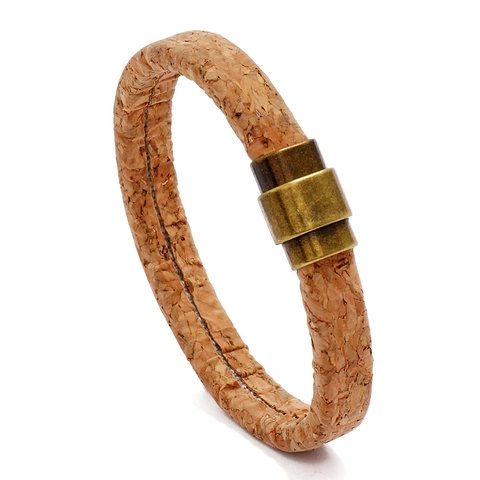 Herren Vintage Leder Armband Mit Legierung Magnetverschluss Retro Braun Minimalistisch Geometrisch Schmuck Für Alltag