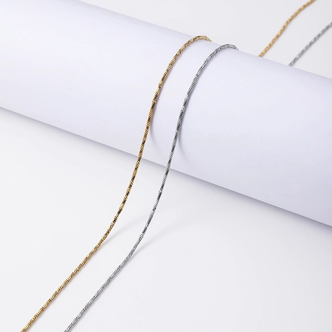 Minimalistische Roestvrijstalen Slangenketting Halsketting Voor Dames Goud Zilver Verguld DIY Sieraden Verstelbare Dunne Ketting