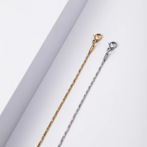 Minimalistische Roestvrijstalen Slangenketting Halsketting Voor Dames Goud Zilver Verguld DIY Sieraden Verstelbare Dunne Ketting