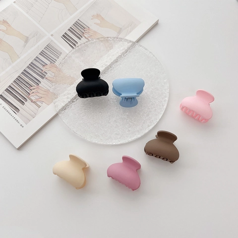 Piccole Pinze per Capelli Opache Semianello Clip a Squalo per Donne Ragazze Plastica Resina Stile Coreano Accessori per Capelli