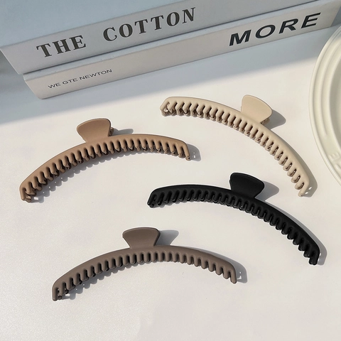 Grandi Mollette a Granchio Opache per Donna Stile Coreano Clip Antiscivolo a Squalo Fermaglio per Capelli Accessori per Capelli