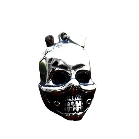 Punk Stainless Steel Skull Clown Pendant Only Without Chain Vintage Biker Rock Style Gothic Jewelry For Men Women