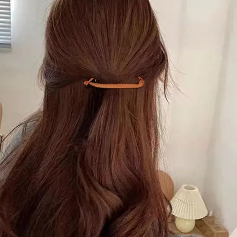 Eleganter Bananen Haarclip Matt Glänzend Leopardenmuster Vertikaler Fischschwanz Clip Für Dickes Haar Damen Mode Accessoires