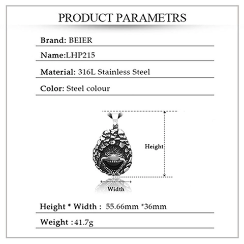 Vintage 316L Stainless Steel Crocodile Mouth Scale Pendant For Men Punk Gothic Animal Face Pendant Only Without Chain Jewelry