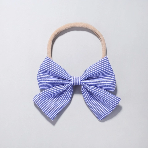 Fasce per Capelli Neonato con Fiocco a Righe Morbido Nylon Elastico per Bambine Piccole Neonata Accessori per Capelli Quotidiani