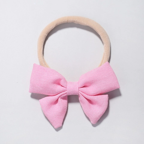 Fasce con Fiocco in Morbido Tessuto per Neonata Elastici in Nylon per Capelli Graziosi Accessori per Fiocchi per Bambini