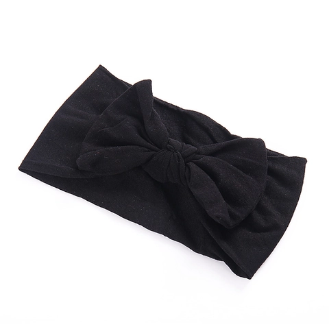 Weiches Nylon Schleife Stirnband Für Baby Mädchen Elastisch Neugeborene Turban Kopfwickel Süß Säugling Haar Accessoires Für Alltag Foto