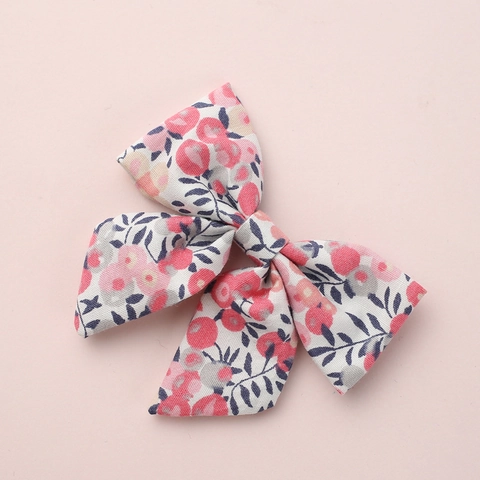 Pinza para el Cabello con Lazo Floral para Niños Pasadores de Algodón Lindo Tocado de Princesa Accesorios para Niñas