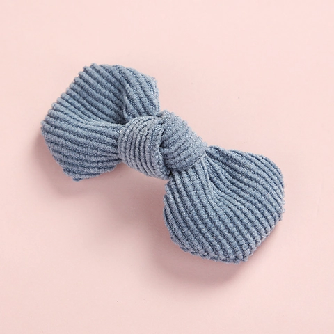 Cute Corduroy Bow Hair Clips For Kids Sweet Handmade Solid Color Alligator Clips Hair Accessories For Girls Toddlers Children Gift