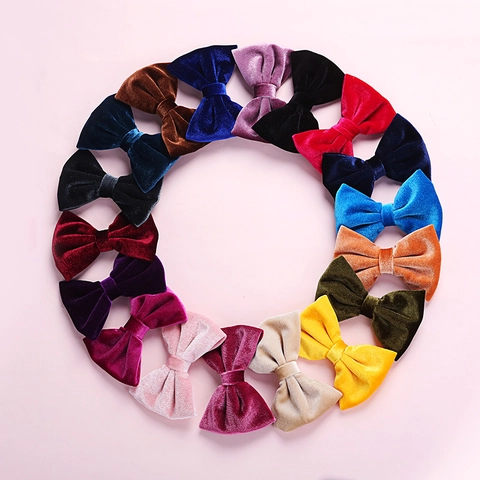 Fermagli per Capelli con Fiocco in Velluto Coreano Fatti a Mano per Neonati Ragazze Accessori per Capelli per Bambini Donna