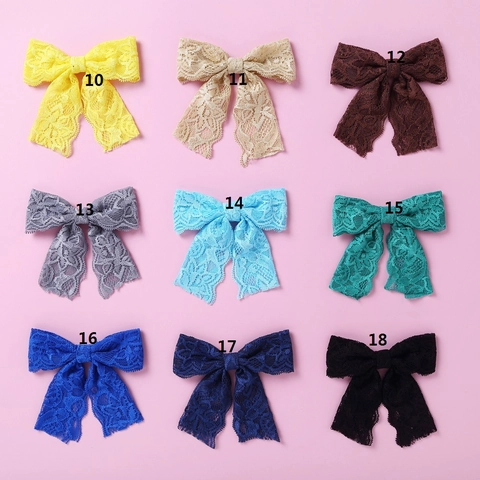 Bandeau Nœud en Dentelle pour Bébé Fille Bandeau en Nylon Élastique Doux Style Princesse Accessoire Cheveux Anniversaire
