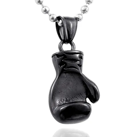 Heren Titaniumstaal Bokshandschoen Kettinghanger Hip Hop Sportief Gepolijst Sieraden Roestvrijstalen Hanger Ketting