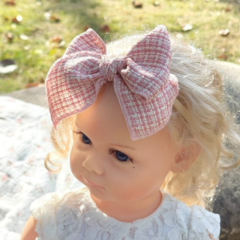 Soft Cloth Bowknot Headband Elastic Nylon Hair Band For Baby Toddler Newborn Girl Kids Boutique Hair Accessories Princess Headwrap