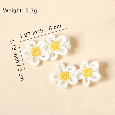 Kinder Spitze Stickerei Blume Haarspangen Stoff Kamelie Haarnadeln Süße Florale Kleinkind Säugling Pony Clips Haarschmuck