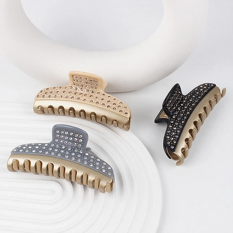 Große Haarkralle Aus Celluloseacetat Mit Funkelnden Strasssteinen Luxus Vintage Hepburn Stil Haarklammer Für Damen Haarschmuck