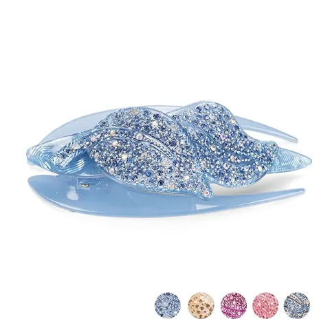 Acryl Strass Blad Haarspeld Elegante Zwaluwstaart Zijclip Voor Vrouwen Mode Veelzijdige Knot Haaraccessoire Hoofddeksel