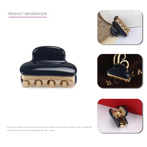 Französischer Vintage Acetat Mini Haarkralle Zweifarbig Kleiner Eleganter Haarnadel Für Damen Tägliche Mode Haaraccessoires