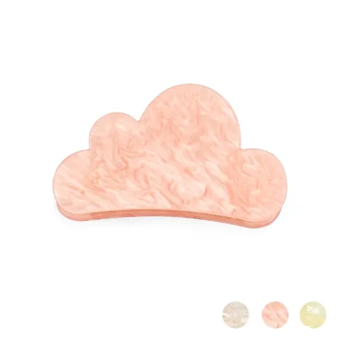 Süße Wolkenform Marmor Textur Acryl Haarkralle Für Damen Elegante Strass Handgefertigte Große Haaraccessoires
