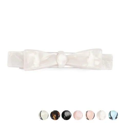 Eleganter Acetat Bogen Haarklammer Minimalistisch Marmor Textur Feder Haarnadel Französischer Stil Haarschmuck Für Damen Mädchen