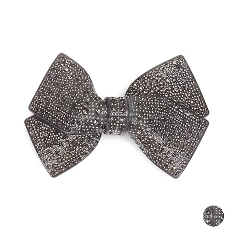 Fermaglio per Capelli con Fiocco in Strass Scintillante Clip a Molla in Acetato Elegante Barrette per Donna Festa Matrimonio Accessorio per Capelli
