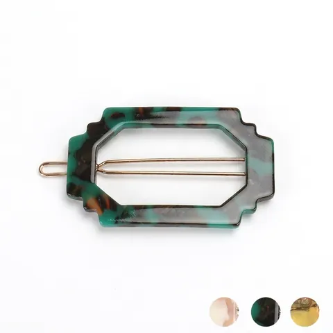 Geometrische Acetaat Haarclip Voor Dames Marmer Schildpad Patroon Holle Eendebek Kikkerclip Elegante Minimalistische Haaraccessoires