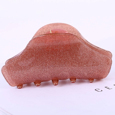 Pinza per Capelli in Acrilico Glitterata Grande Semplice Fresca Shark Clip per Donna Colore Gelatina Accessori Capelli