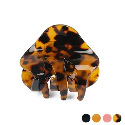 Vintage Acetate Hair Claw Clip Leopard Print Tortoiseshell Geometric Hairpin Ponytail Holder Fashion Hair Accessories For Women