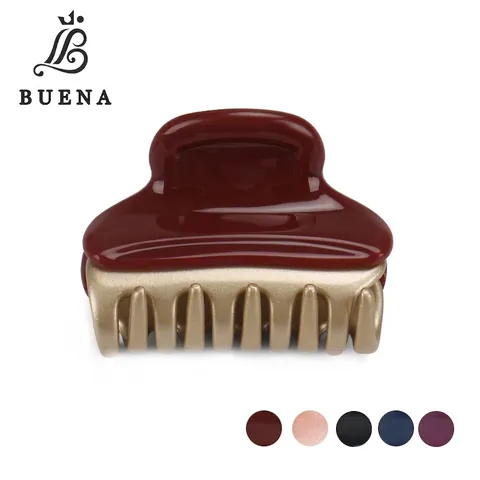 Pince Crabe en Acétate Style Français Bicolore Rétro Série Vendome Gold Accessoires Cheveux pour Femme
