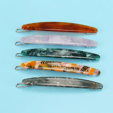 Molletta Per Capelli In Acetato In Stile Giapponese Motivo Marmorizzato Minimalista Fatta A Mano Clip A Molla Accessori Per Capelli Alla Moda Da Donna