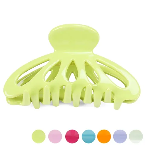Japanese Acetate Hair Claw Clip Minimalist Geometric Hollow Lantern Hair Grab For Women Daily Hair Styling Hair Accessory