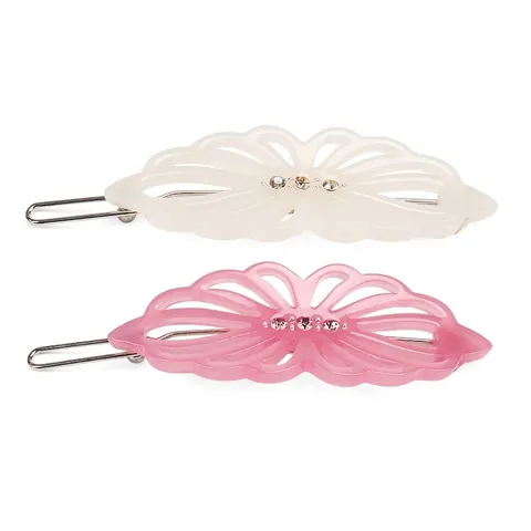 Elegante Fermaglio per Capelli in Acetato di Cellulosa a Forma di Fiore Intagliato Con Strass Stile Coreano Donna Accessori