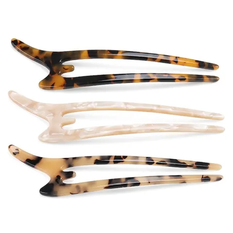 Vintage Acetaat Haarstokje U-vormige Haarpeld Voor Dames Schildpad Marmer Patroon Handgemaakte Haarstyling Tool Voor Bruiloft Sieraden