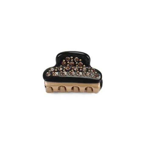 Pinza per Capelli Mini in Acetato Vintage Francese per Donna Accessori per Capelli in Cristallo di Strass Fatti a Mano