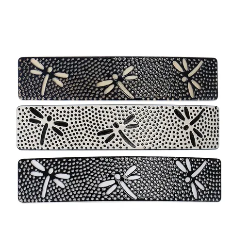 Vintage Französische Acetat Libelle Haarklammer Hohl Geschnitten Rechteckige Federclip Barrette Für Damen Tägliche Haar Accessoires