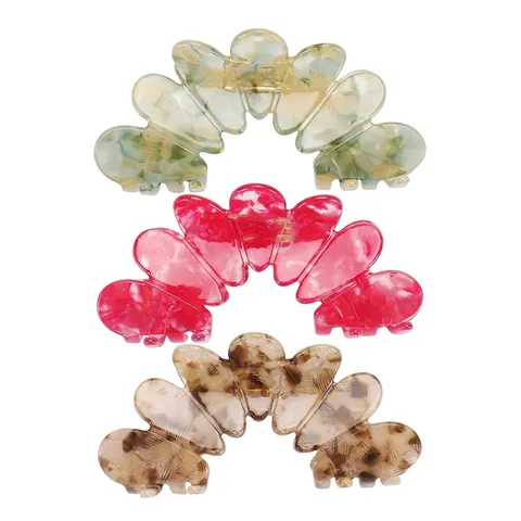 Elegante Grote Acetaat Haarklem Voor Dames Vintage Marmer Schildpad Patroon Mode Bloemblad Golfvorm Haaraccessoires
