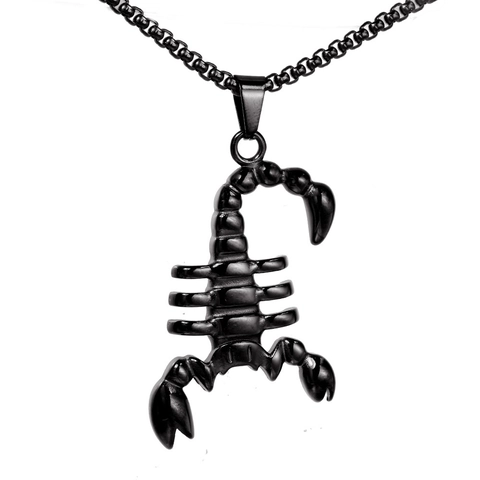 Ciondolo Scorpione in Acciaio Inossidabile Gothic Punk Ciondolo Animale Realistico per Gioielli Hip Hop Uomo Donna Regalo Retro Solo Ciondolo Senza Catena